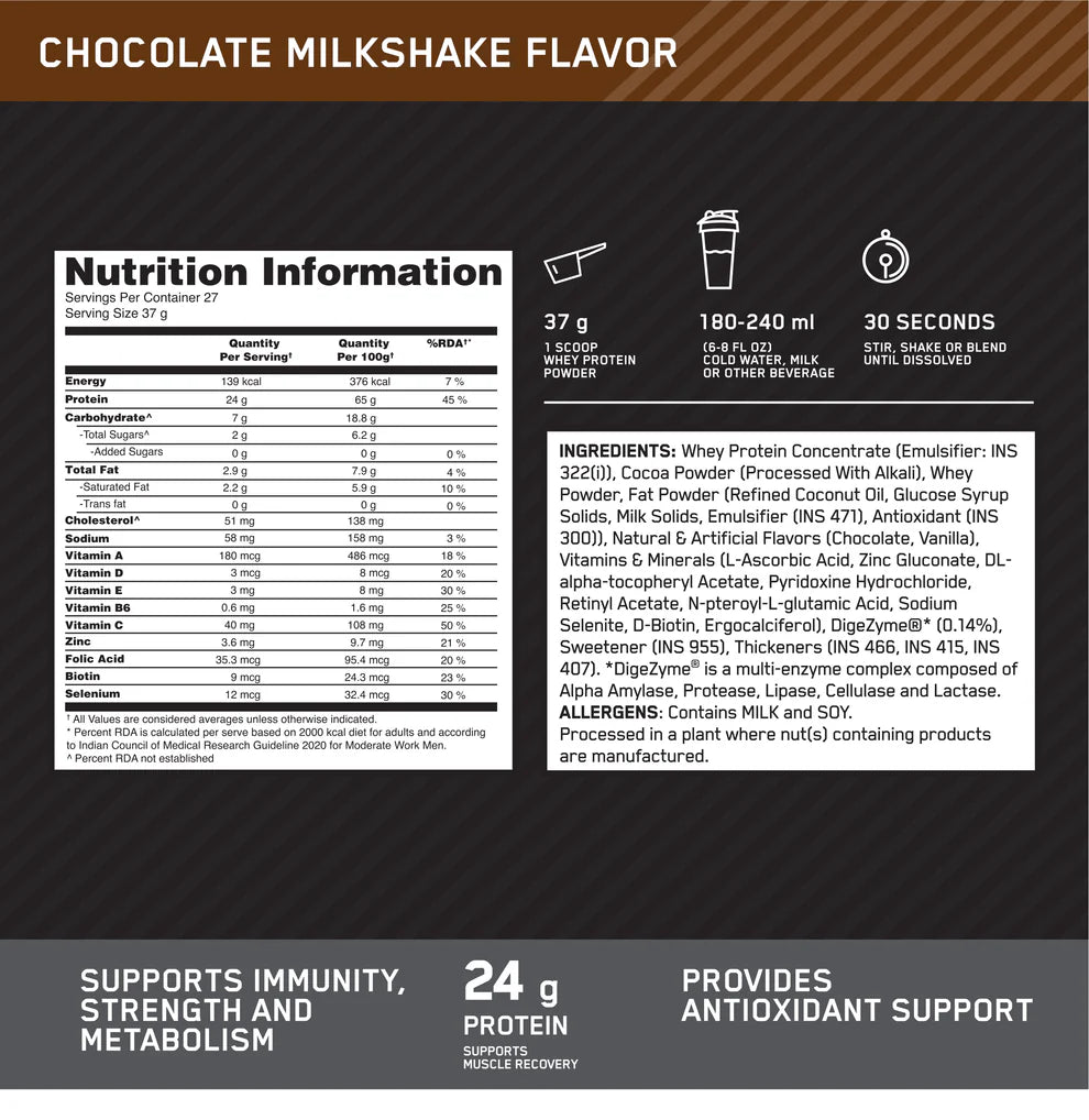 Performance Whey Protein Powder 1Kg