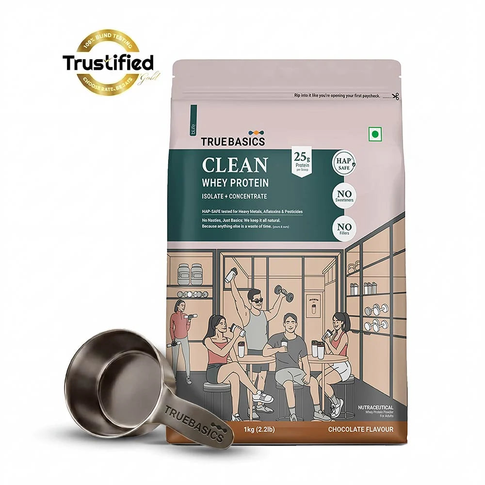 Truebasics Clean Whey Protein (Isolate + Concentrate)