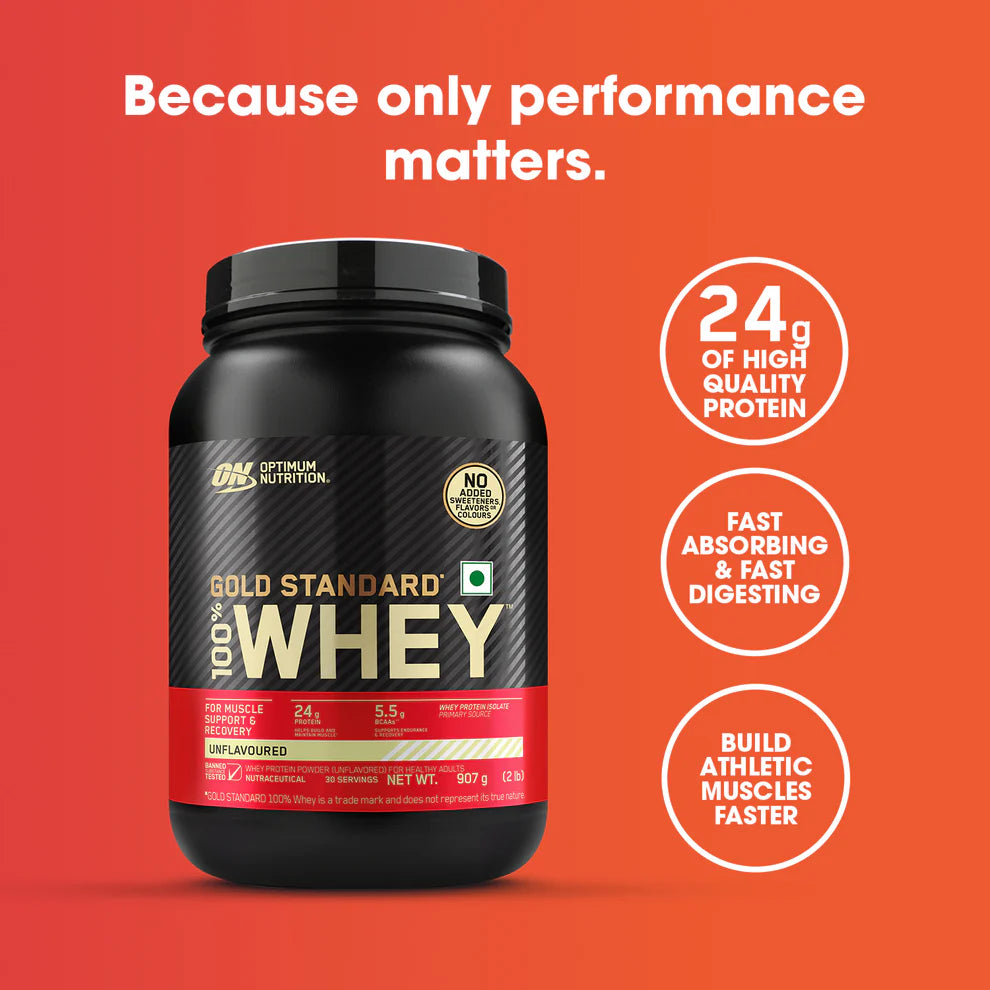 Gold Standard 100% Whey Protein | 907 g (2 lbs) | unflavour