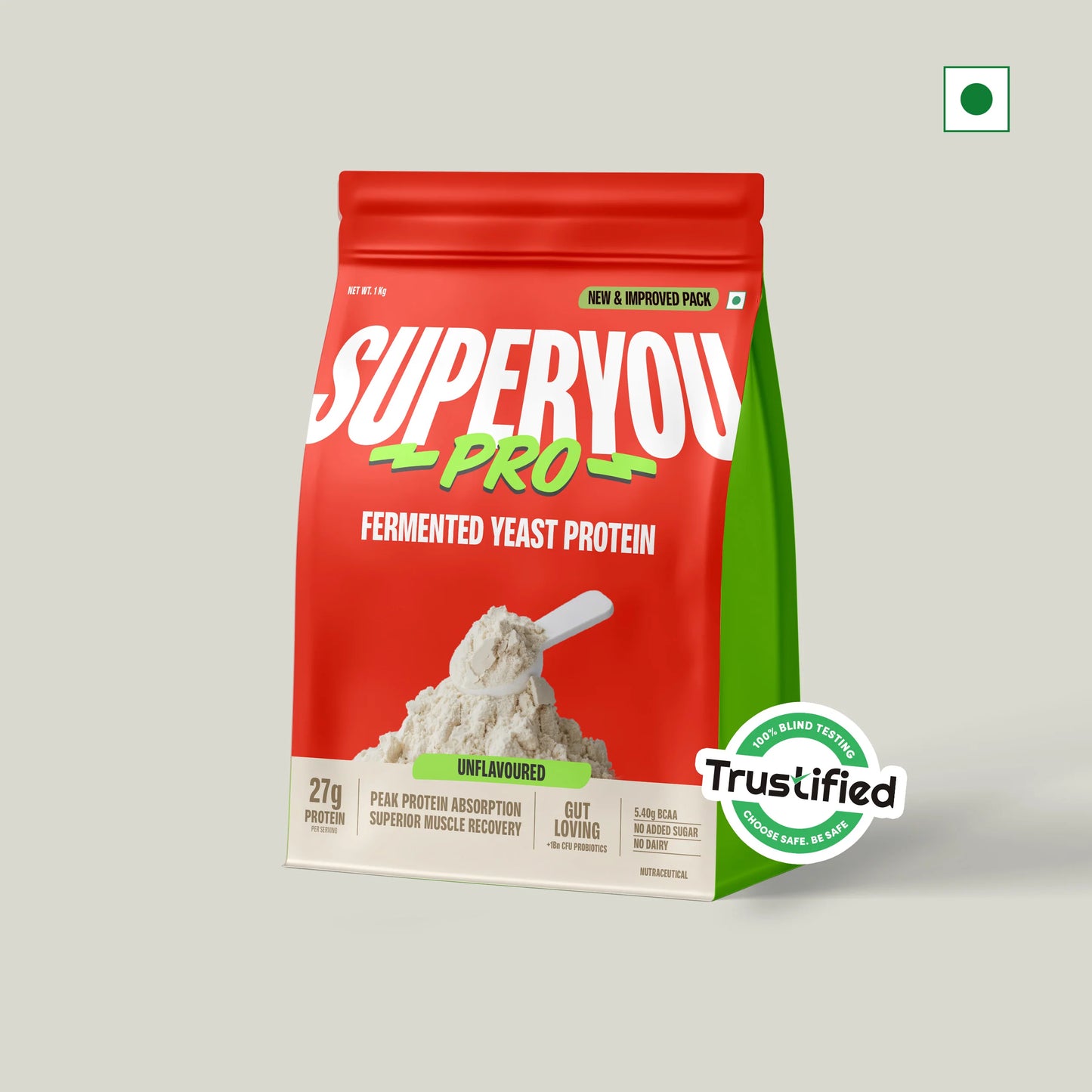 UNFLAVOURED - FERMENTED YEAST PROTEIN - 1KG