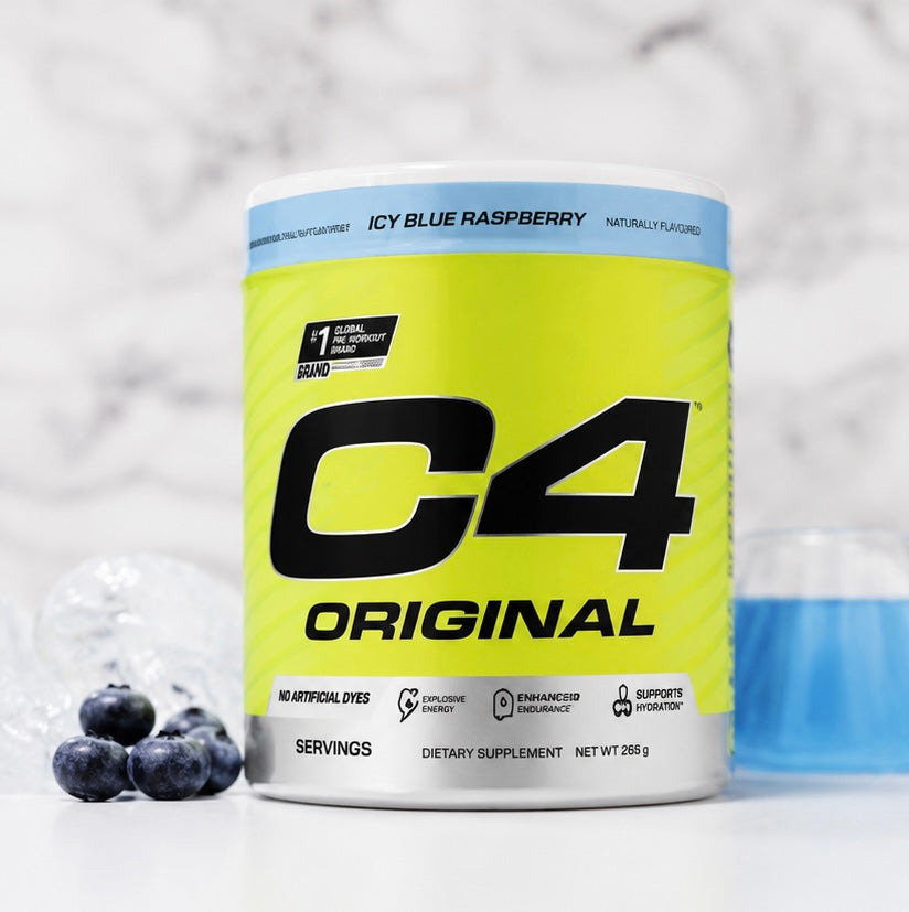 Cellucor C4 Original Pre-Workout – Icy Blue Raspberry | 50 Servings | Explosive Energy & Performance