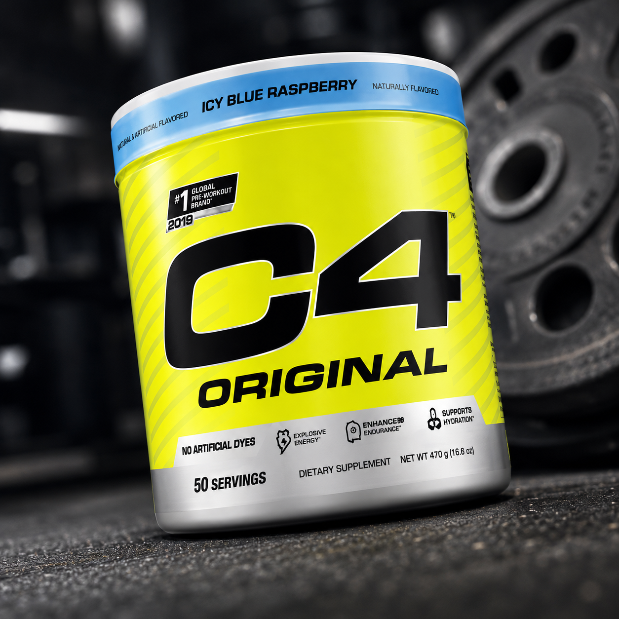 Cellucor C4 Original Pre-Workout – Icy Blue Raspberry | 50 Servings | Explosive Energy & Performance
